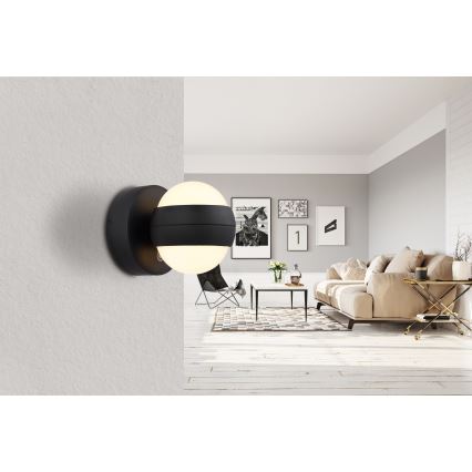 Globo - LED Stmievateľné nabíjacie dotykové nástenné svietidlo LED/1,4W/5V 1800 mAh čierna