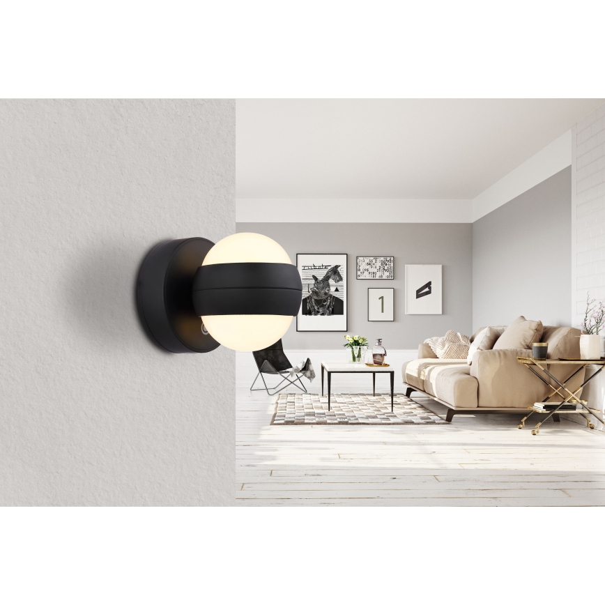 Globo - LED Stmievateľné nabíjacie dotykové nástenné svietidlo LED/1,4W/5V 1800 mAh čierna