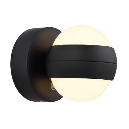 Globo - LED Stmievateľné nabíjacie dotykové nástenné svietidlo LED/1,4W/5V 1800 mAh čierna