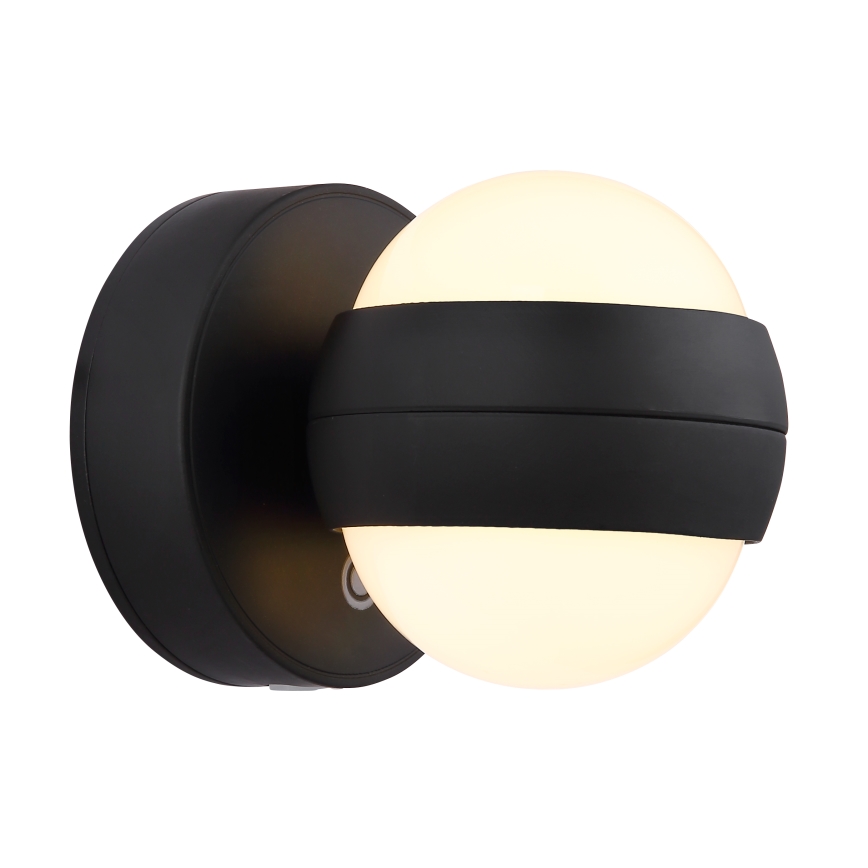 Globo - LED Stmievateľné nabíjacie dotykové nástenné svietidlo LED/1,4W/5V 1800 mAh čierna