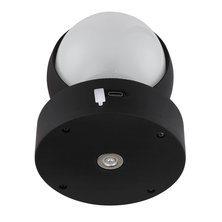 Globo - LED Stmievateľné nabíjacie dotykové nástenné svietidlo LED/1,4W/5V 1800 mAh čierna