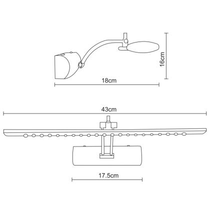 Globo - LED Obrazové svietidlo LED/3W/230V