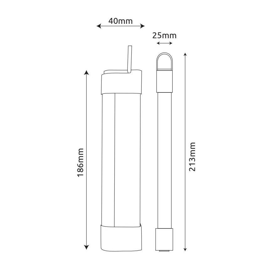 Globo - LED Nabíjacie podlinkové svietidlo 3v1 LED/2W/5V 3000/4000/7000K 800 mAh