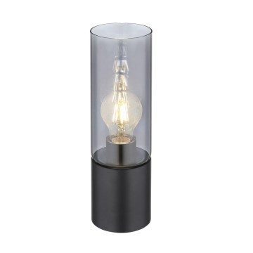 Globo - Dotyková stolná lampa 1xE27/25W/230V pr. 9 cm čierna