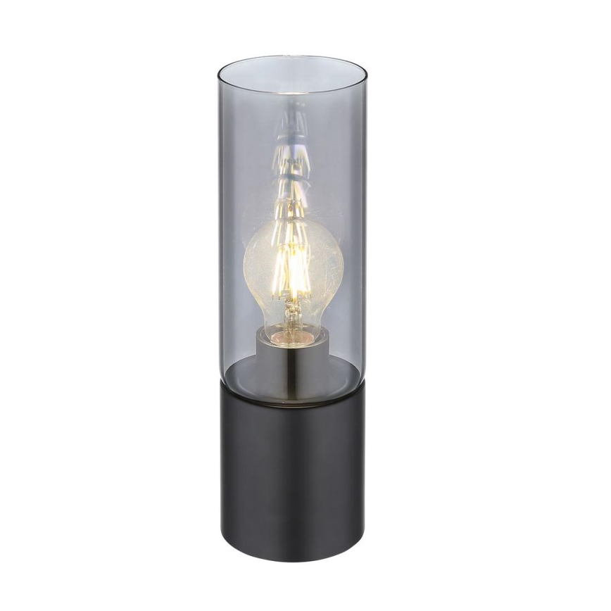 Globo - Dotyková stolná lampa 1xE27/25W/230V pr. 9 cm čierna