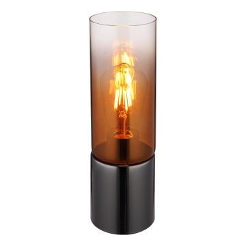 Globo - Dotyková stolná lampa 1xE27/25W/230V pr. 9 cm čierna/medená