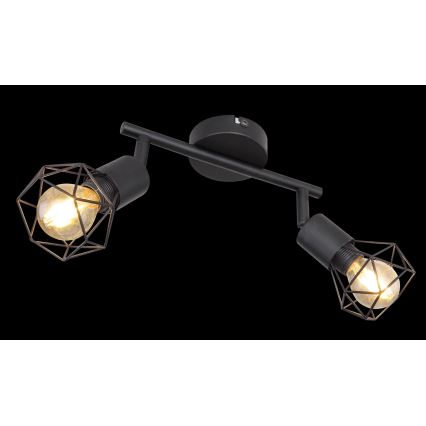 Globo - LED Bodové svietidlo 2xE14/6W/230V čierna