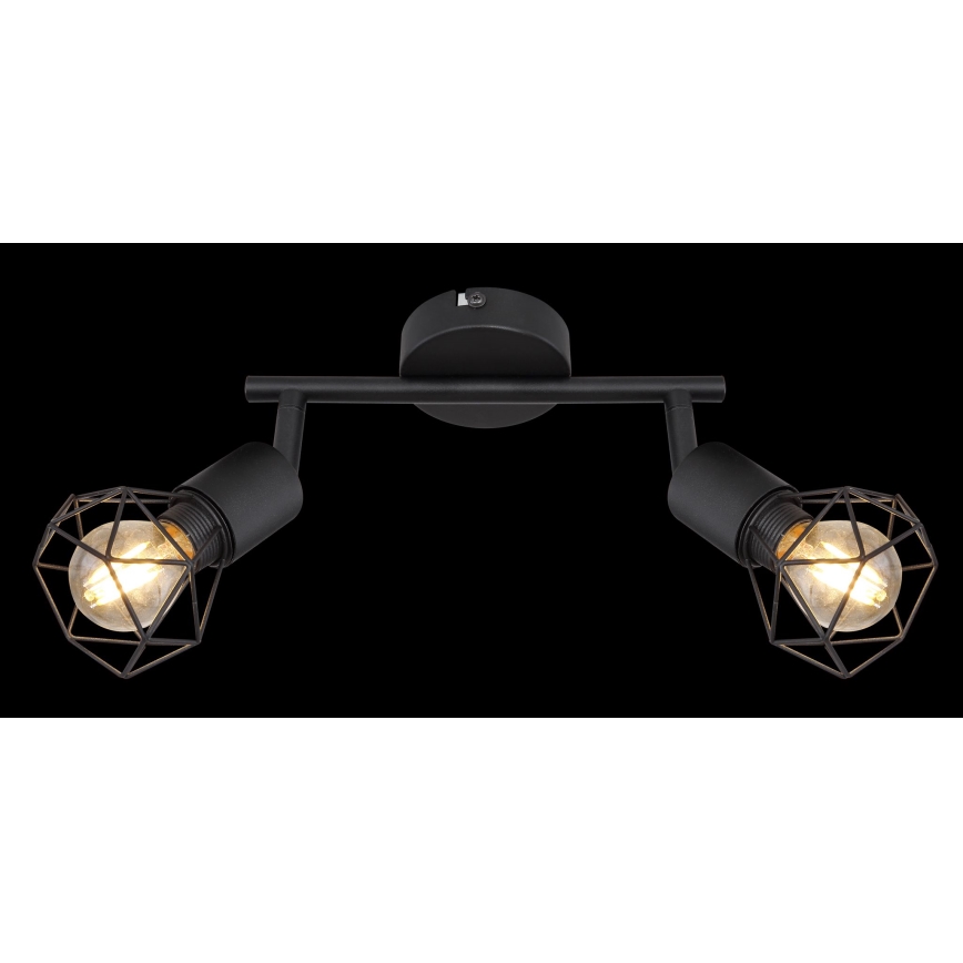 Globo - LED Bodové svietidlo 2xE14/6W/230V čierna