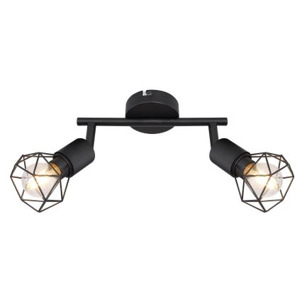 Globo - LED Bodové svietidlo 2xE14/6W/230V čierna