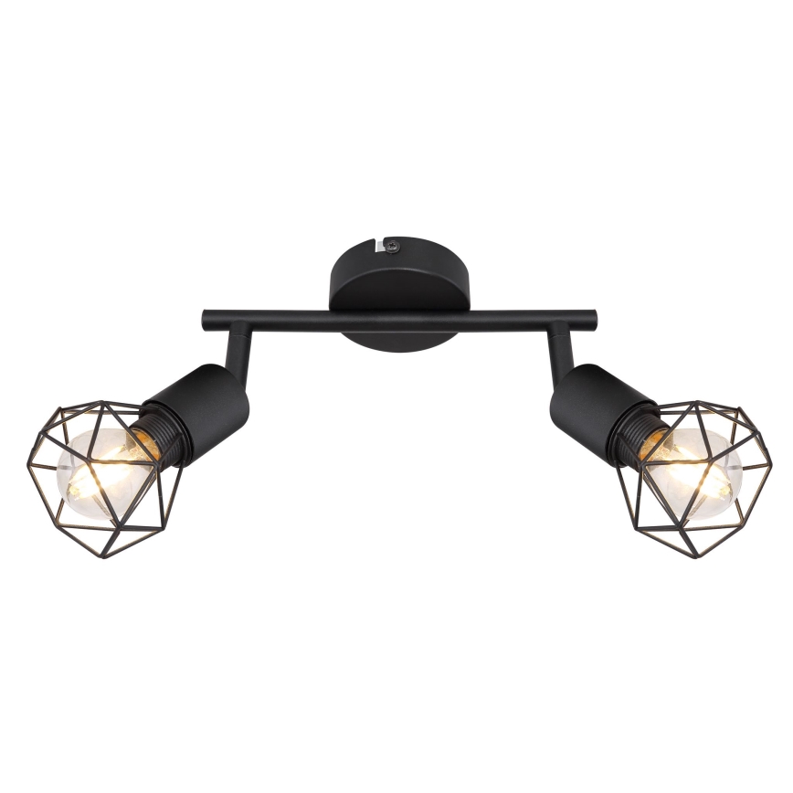 Globo - LED Bodové svietidlo 2xE14/6W/230V čierna