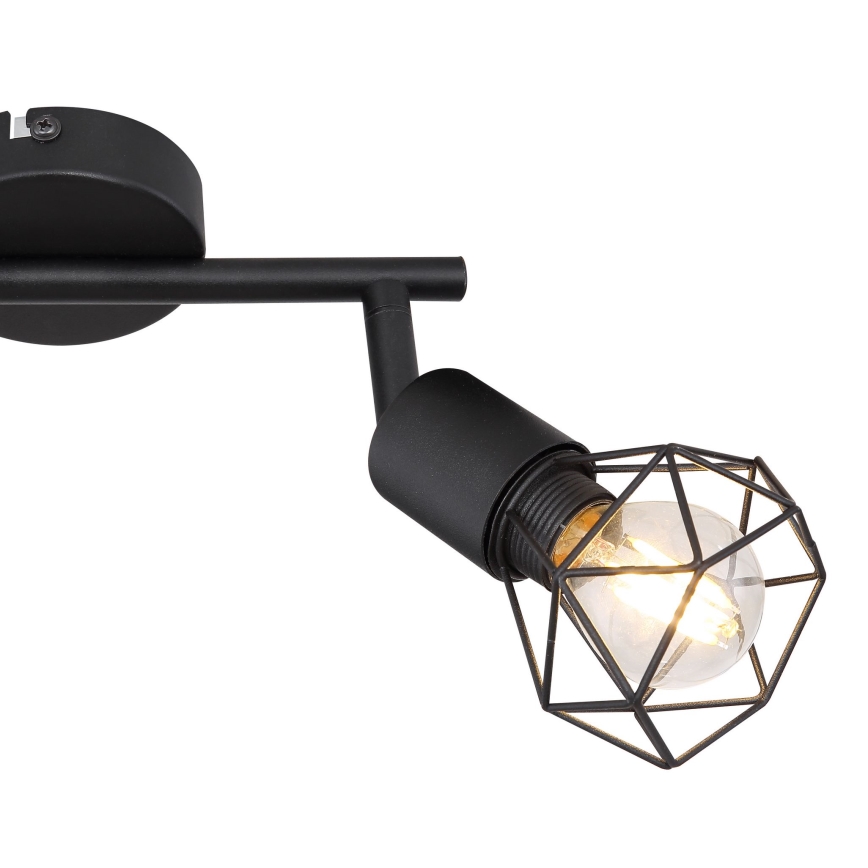 Globo - LED Bodové svietidlo 2xE14/6W/230V čierna