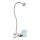 Globo - LED Flexibilná lampička s klipom LED/3W/230V matný chróm
