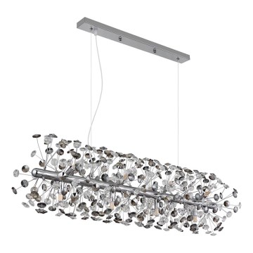 Globo - LED luster na lankách 12xG9/3,5W/230V lesklý chróm