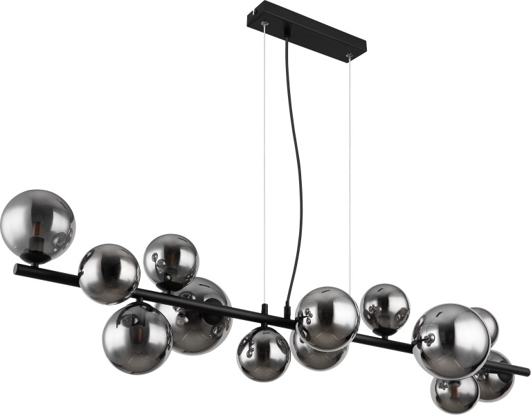 Globo - LED Luster na lanku 13xG9/3,5W/230V dymová/čierna