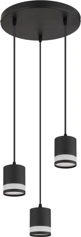 Globo - LED Luster na lanku 3xGX53/7W/230V 3000K čierna