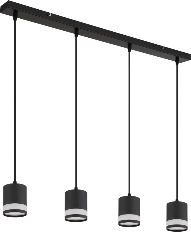 Globo - LED Luster na lanku 4xGX53/7W/230V 3000K čierna