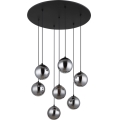 Globo - LED Luster na lanku 7xG9/3,5W/230V dymová/čierna