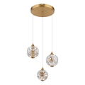 Globo - LED luster na lanku LED/24W/230V 3000K zlatý