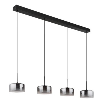 Globo - LED luster na lanku LED/24W/230V čierna/dymová
