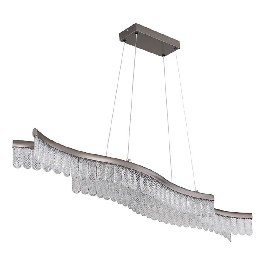 Globo - LED Luster na lanku LED/35W/230V 3200K matný chróm