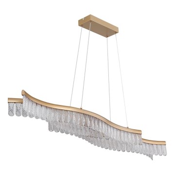 Globo - LED Luster na lanku LED/35W/230V 3200K zlatá