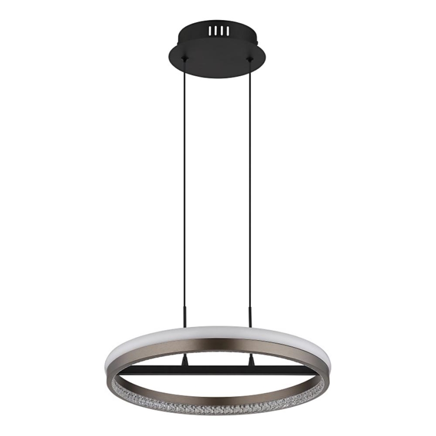Globo - LED Luster na lanku LED/40W/230V 3000/4000/6000K pr. 39,7 cm hnedá