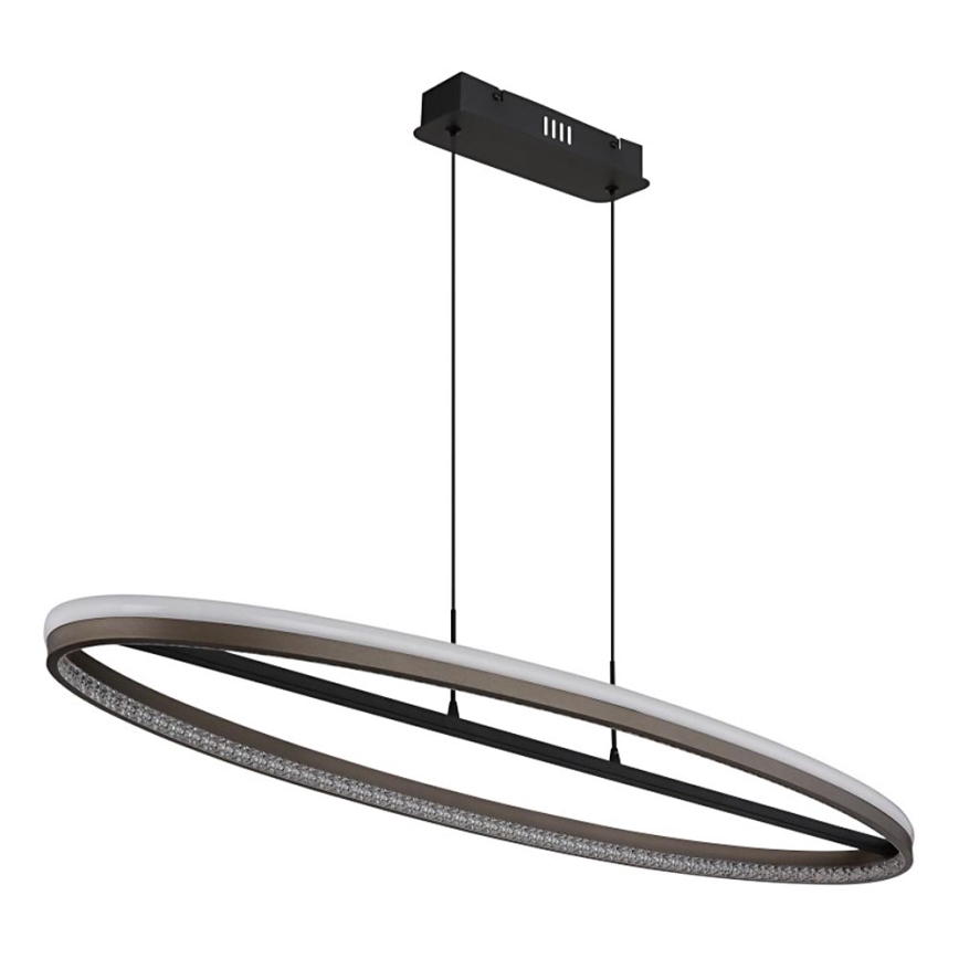 Globo - LED Luster na lanku LED/60W/230V 3000/4000/6000K hnedá