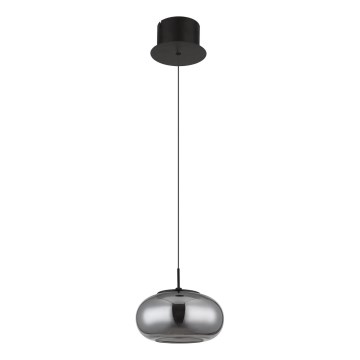 Globo - LED Luster na lanku LED/6W/230V čierna