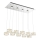Globo - LED Luster na lanku LED/92W/230V 4000K lesklý chróm/číra