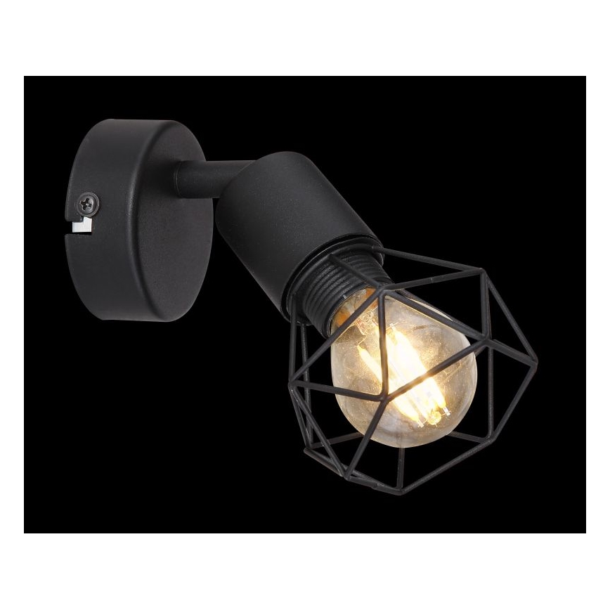 Globo - LED Nástenné bodové svietidlo 1xE14/6W/230V čierna