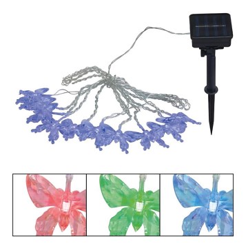 Globo - LED RGB Dekoračná reťaz 10xLED/0,06W/3,2V 470 cm IP44