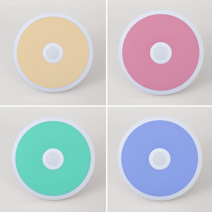 Globo - LED RGBW Stmievateľné kúpeľňové svietidlo s reproduktorom LED/18W/230V 3000-6500K IP44 + diaľkové ovládanie