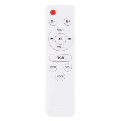 Globo - LED RGBW Stmievateľné kúpeľňové svietidlo s reproduktorom LED/18W/230V 3000-6500K IP44 + diaľkové ovládanie