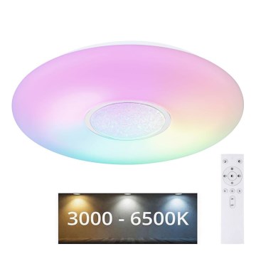 Globo - LED RGB Stmievateľné stropné svietidlo LED/24W/230V + diaľkové ovládanie