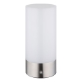 Globo - LED RGBW stmievateľná dotyková vonkajšia stolová lampa LED/1,8W/5V 1500 mAh IP44 matný chróm