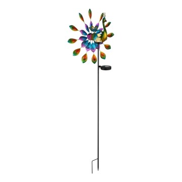 Globo - LED Solárna dekorácia LED/0,06W/3V IP44 páv