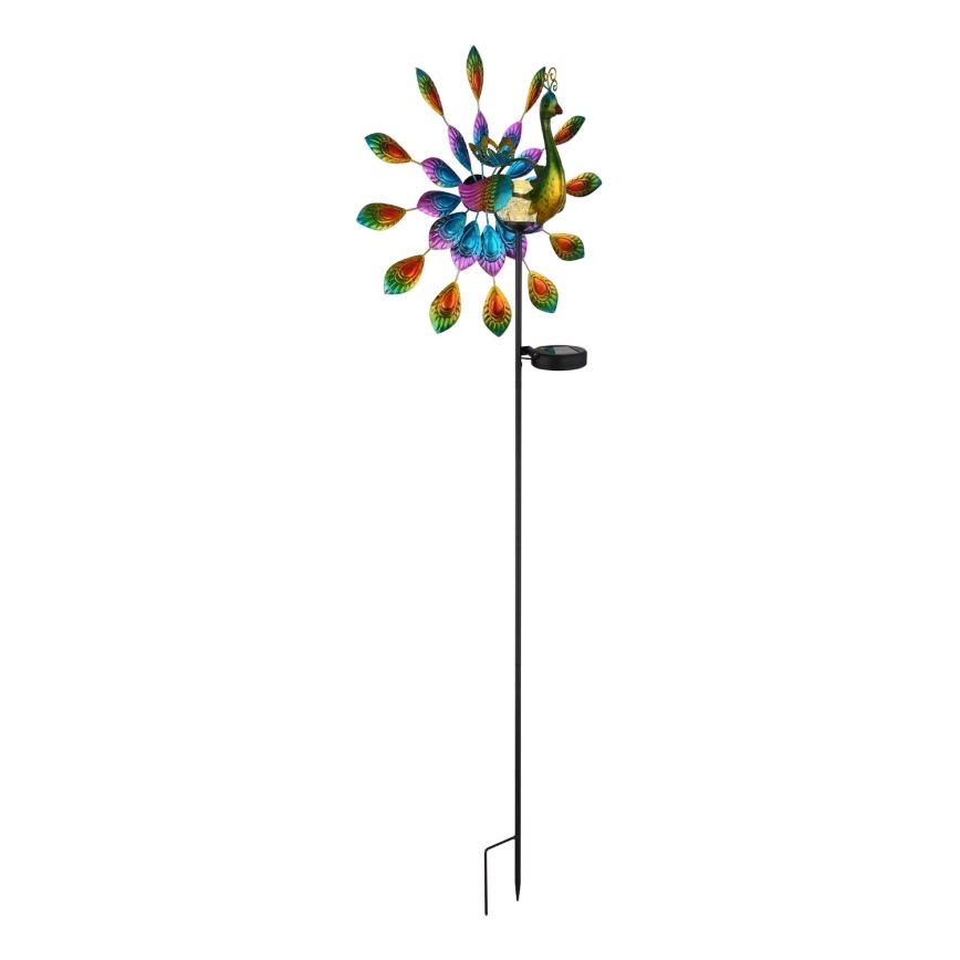 Globo - LED Solárna dekorácia LED/0,06W/3V IP44 páv