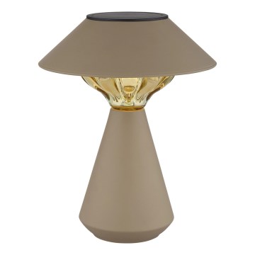 Globo - LED Solárna lampa 10xLED/0,06W/1,2V IP44 hnedá