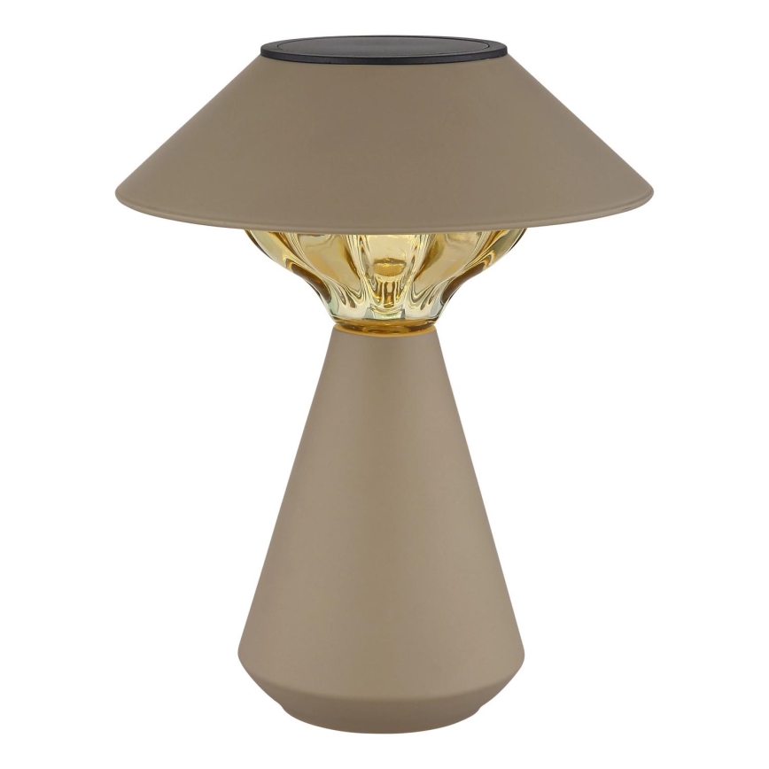 Globo - LED Solárna lampa 10xLED/0,06W/1,2V IP44 hnedá