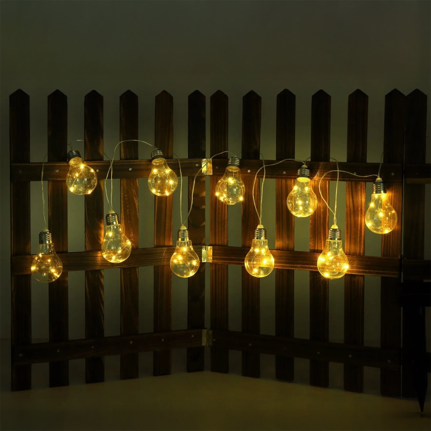 Globo - LED Solárna reťaz 10xLED/0,06W/3,2V 380 cm IP44 600 mAh