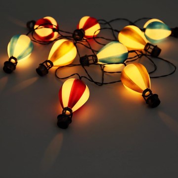 Globo - LED Solárna reťaz 9xLED/0,06W/3V 390 cm IP44