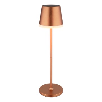 Globo - LED Solárne svietidlo LED/0,6W/3V 3000K IP44 medená