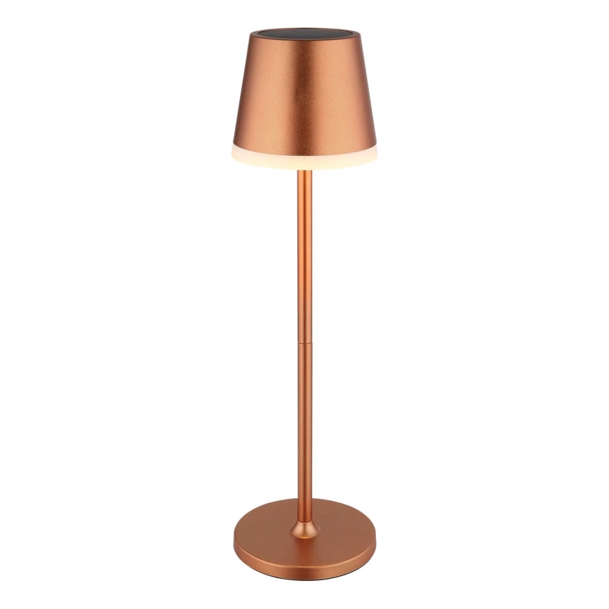 Globo - LED Solárne svietidlo LED/0,6W/3V 3000K IP44 medená