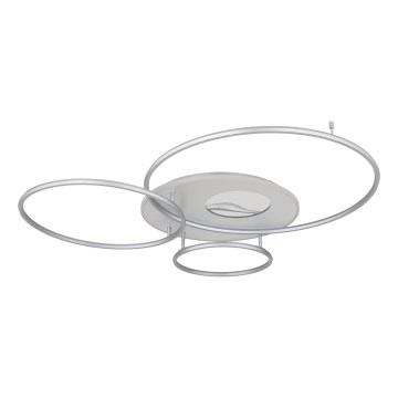 Globo - LED Stmieateľné stropné svietidlo LED/70W/230V 2700-6500K Wi-Fi Tuya matný chróm + diaľkové ovládanie