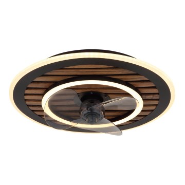 Globo - LED stmievaný stropný ventilátor LED/36W/230V 2700-6000K čierny + diaľkové ovládanie