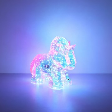 Globo - LED Stmievateľná dobíjateľná stolová dekorácia LED/4W/5V 1800 mAh jednorožec