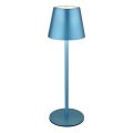 Globo - LED stmievateľná dotyková nabíjacia vonkajšia stolná lampa 3 v 1 LED/3W/5V 3000/4000/5000K IP54 1800 mAh modrá