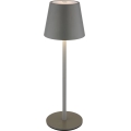 Globo - LED Stmievateľná dotyková nabíjacia vonkajšia stolová lampa 3v1 LED/3W/5V 3000/4000/5000K IP54 1800 mAh sivá