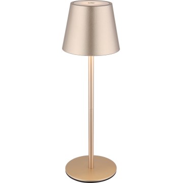 Globo - LED stmievateľná dotyková nabíjateľná vonkajšia stolová lampa 3 v 1 LED/3W/5V 3000/4000/5000K IP54 1800 mAh mosadz