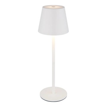 Globo - LED stmievateľná dotyková nabíjateľná vonkajšia stolová lampa 3v1 LED/3W/5V 3000/4000/5000K IP54 1800 mAh biela